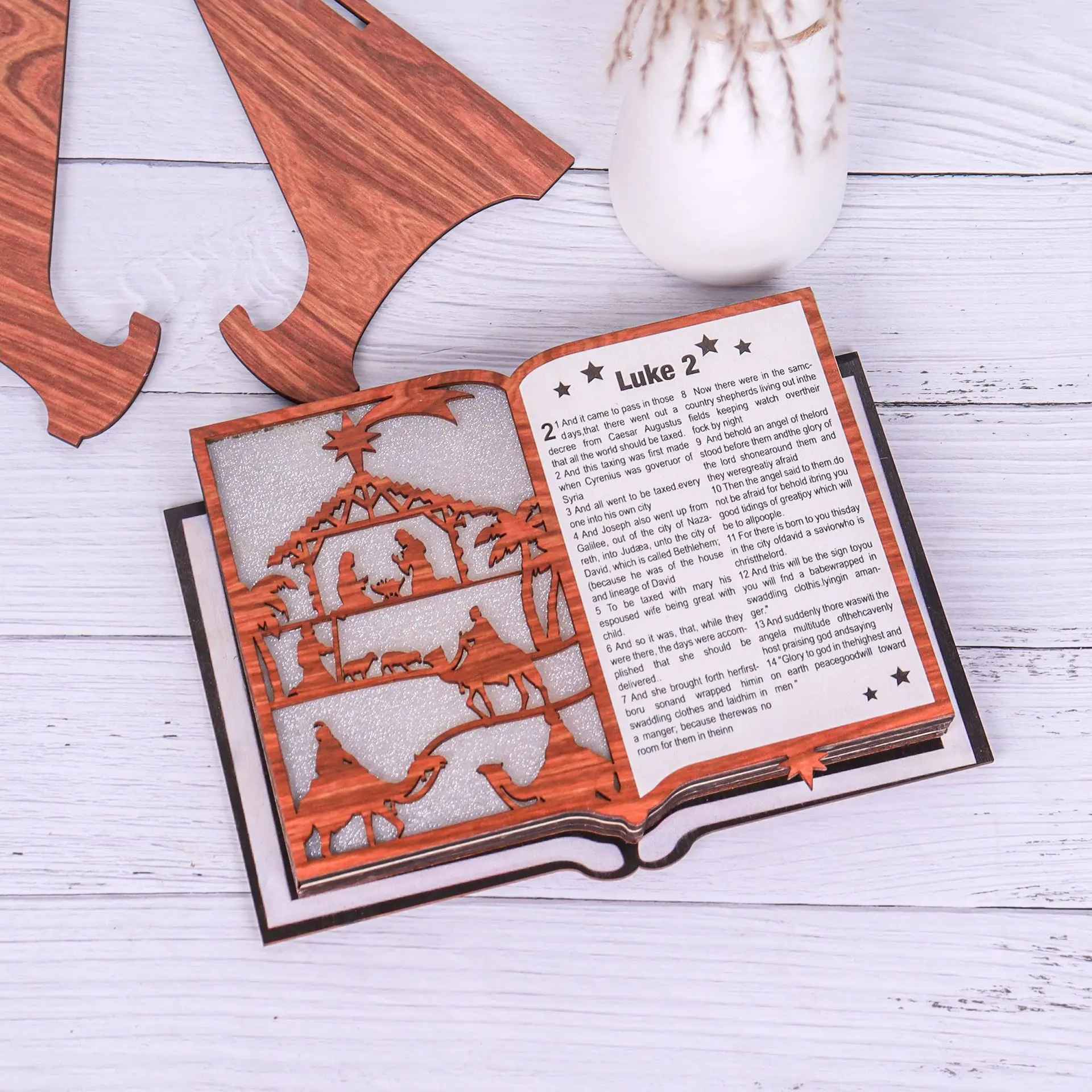 Ideas For Christmas, Luminous Scripture Craft, Christmas Decor, Home Table Decorations, Wooden Christmas Decorations DCLAF26